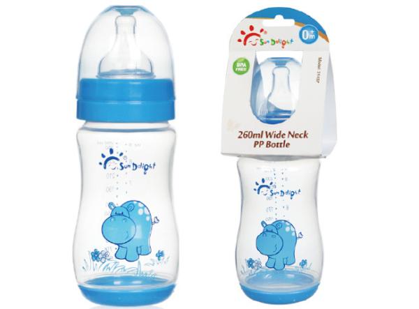 Buy cheap 9oz 260ml PP Wide Neck Arc Baby Nipple Bottle from wholesalers