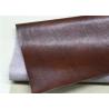 Buy cheap Embossed PVC Synthetic Leather Coffee Twotone Color Folding Resistance from wholesalers