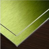 Buy cheap Gold Brushed Aluminum Composite Panel 1mm -4mm product