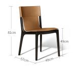 Canteen Villa Steel Tube 81cm Solid Wood Chairs