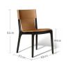 Buy cheap Canteen Villa Steel Tube 81cm Solid Wood Chairs from wholesalers