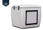 Motorcycle Scooters Food Delivery Box 85L Fiberglass With Led Light 500 * 485 *