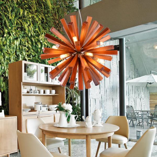 Buy cheap Art Decor Dandelion wooden chandelier Solid Wood Pendant lamp Living Room Dining room tree chandelier(WH-MI-251) from wholesalers
