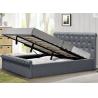Buy cheap Optional Color Real Leather Gas Lift Storage Full size Bed comfortable for sleep CE from wholesalers