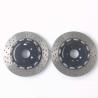 Buy cheap Black anodized Drilled Brake Disc Rotor 355*22mm Perforated Center Cap Bracket from wholesalers