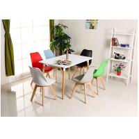 Buy cheap Black Bracket Pu Leather Restaurant Chairs Stain Resistant With 42cm Leg Width product