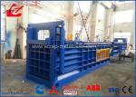 Auto Waste Paper Baler Machine Manual Belting With Feeding Conveyor Y82W-125