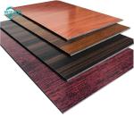 3mm Wood Grain Aluminum Facade Cladding Panels With PVDF Coating