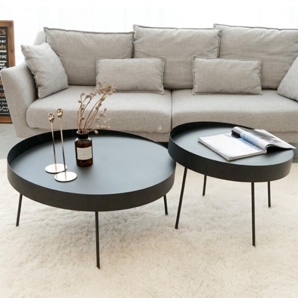 Buy cheap Wear Resistant 40cm Diameter Metal Coffee Table , Irregular Round Tea Table from wholesalers