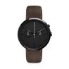 Buy cheap chronograph Matte Black Wrist Watch ROHS Approved 5atm Waterproof from wholesalers