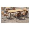 Buy cheap Stainless Steel Solid Wooden Outdoor Furniture High End With OEM / ODM Special Offer from wholesalers