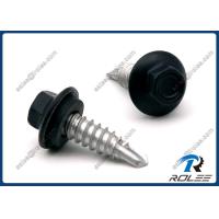Buy cheap 410 Stainless Painted Hex Flange Head Self Drilling Screw with Neoprene Washer product