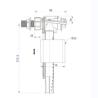 Buy cheap Modern White Xiamen Professional Plastic European Types Toilet Fill Valve Cistern Fitting from wholesalers