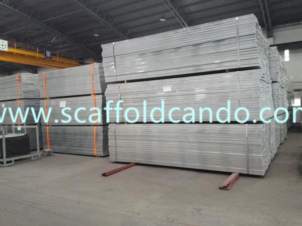 Buy cheap Good quality 1000mm,1500mm,2000mm,3000mm,4000mm Q235 galvanized scaffolding steel board, steel plank for sale from wholesalers