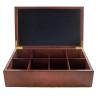 Buy cheap FSC BSCI Custom Packing Wooden Tea Bag Holder Glass Top Wood Display Box from wholesalers
