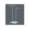 Buy cheap 3 Arms Iron Powder Coated White Garment Display Stand With Metal Base from wholesalers