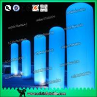 Buy cheap Outdoor Event Decoration Oxford Cloth White LED Light Inflatable Pillar product