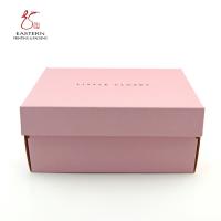 Buy cheap 1pc Pink Corrugated Shoe Box Packaging CMYK Pantone With Kraft Inside product