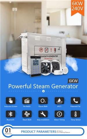 Buy cheap Anti Rusting Steam Bath Equipment / 6kw Steam Generator 304 Stainless Steel Material from wholesalers