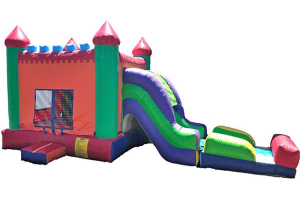 Buy cheap Rainbow Inflatable City Bounce Jumpers , Commericial Inflatable Bouncy Castle from wholesalers
