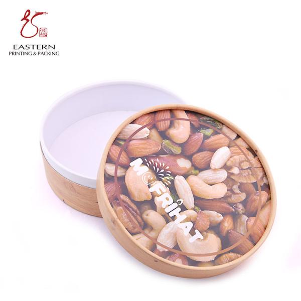 Buy cheap Empty 157gsm Coated Paper Round Cardboard Gift Boxes For Food from wholesalers