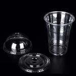 BPI ISO9001 Certified PLA Compostable Cups Clear 14oz 90*56*115mm