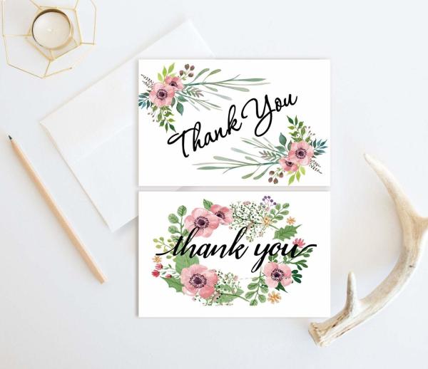 Buy cheap 100 Count Recycled Greeting Cards , Wedding Greeting Cards Thank You Notes from wholesalers