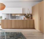 Simple Modular plywood kitchen cabinets Melamine Finishing For Home Improvement