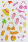 Buy cheap Beach Custom Logo Japanese Puffy Stickers For Decoration 80 X 120mm Non Toxic from wholesalers