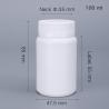 Buy cheap Child Proof Lid Aluminum Foil Gasket 100ml Round Empty Bottle for Medicine and Vitamins from wholesalers