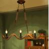 Buy cheap Loft Rope Chandelier Dining room Wave Industrial Edison Lamp black flash vintage chandelier (WH-VP-99) from wholesalers