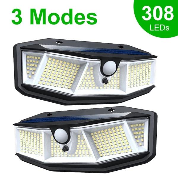 Buy cheap 2000mA 308LED Outdoor Solar Lamp 1.1W Street LED Spotlight With Motion Sensor from wholesalers