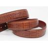 Buy cheap FK11639 Crocodile Grain Mens Leather Dress Belt 3.5cm Width 100 - 140cm Length from wholesalers