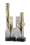 Custom Glory Flower 455mm 575mm Decorative Candle Holder