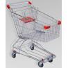 Buy cheap 150L Large Elderly Supermarket Metallic Shopping Cart With Two Tier Wheels from wholesalers
