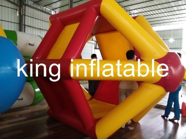 Buy cheap 4m * 2.5m Walking On Blow Up Water Toy , PVC Inflatable Water Roller For Water Park from wholesalers