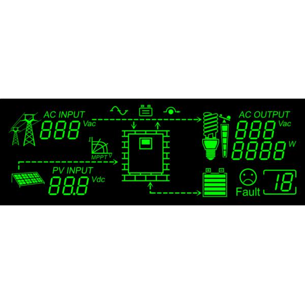 220/230/240VAC Solar Power Inverters 1KVA 2KVA Less Than 50dB