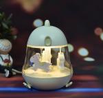 ABS Rotating Bedroom LED Night Light , OEM Touch Sensor Night Lamp