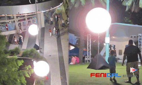 High Brightness Inflatable Moon Event Lighting Balloon 480W AC LED Lamp Beads