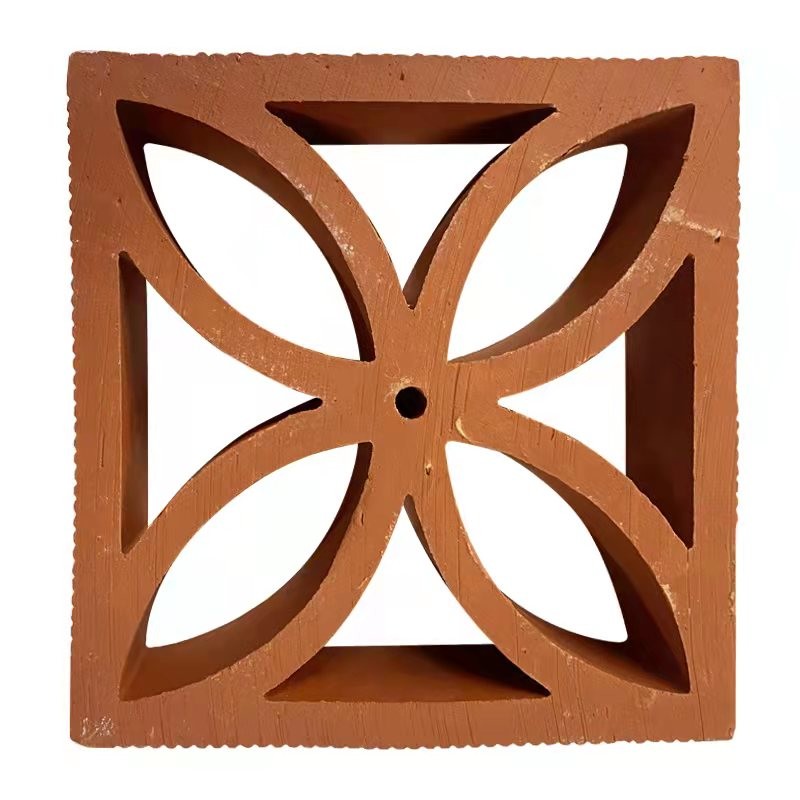 Garden Wall Bricks Red Hollow Blocks Decorative Perforated Bricks For Fences