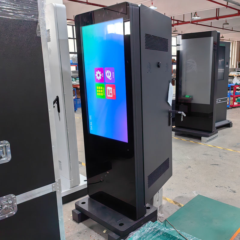 2000Nits 55 65 Inch Ip65 Waterproof Outdoor Advertising Monitor Lcd Totem Kiosk Digital Signage LCD Display Screen
