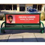 Bus Stop 7Ft 2070mm 3 Seater Metal Garden Bench