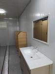 Dual Compartment Mobile Toilet Container Stainless Steel Eco Friendly
