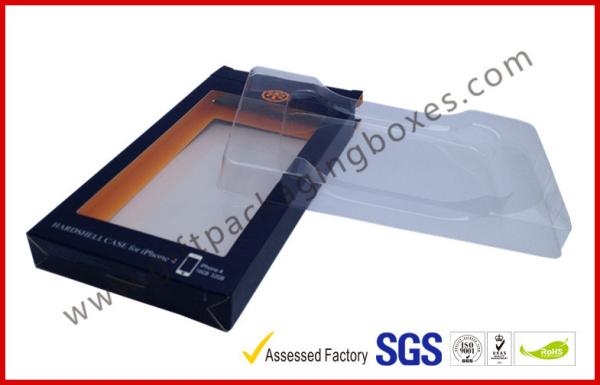 Buy cheap Coated Paper Card Board Packaging , Spot UV Blister / Plastic Tray Packing for Iphone Cases from wholesalers