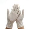Buy cheap No Smell Disposable Latex Gloves , Soft Disposable Medical Gloves White Color from wholesalers