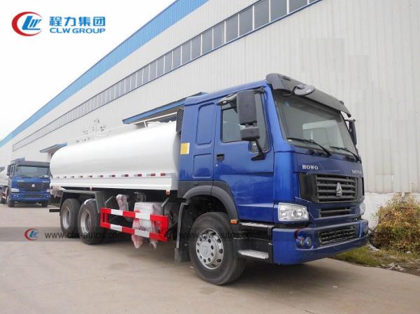 Buy cheap HOWO 6x4 20cbm Mobile Fuel Dispenser Truck With 12.00R20 Tire from wholesalers