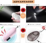 130mAh 3.2 Ounces Personal Security Keychain Alarm With Flashlight USB Charging