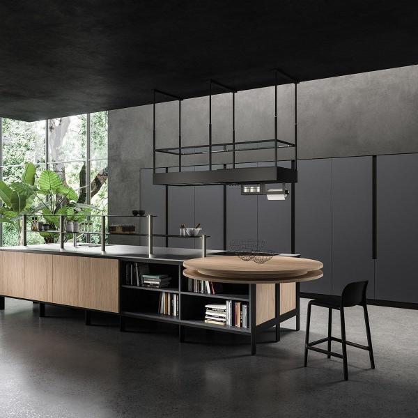 Buy cheap Kitchen Furniture Cabinets Luxury Modern Smart Modular Design Wooden Veneer Door Panel Wood Wall Kitchen Cabinet With Island from wholesalers