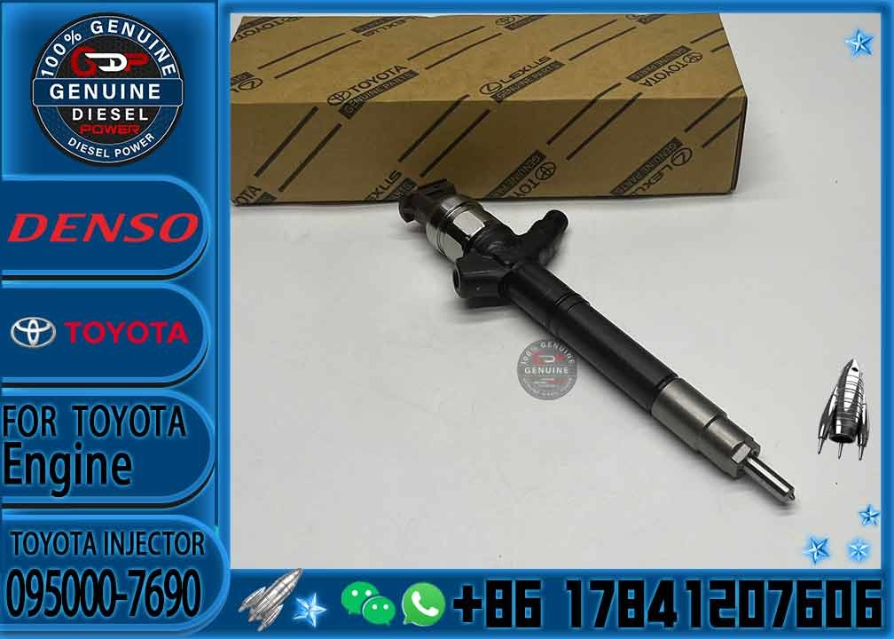 0950007690 Diesel Engine Assembies 095000-7690 Fuel Injector 095000 7690 for Toyota RAV4 2.0 D 1AD-FTV