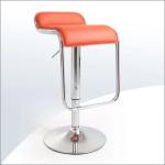 Lounge Hotel Trade Show Booth Furniture Gas Lift Bar Chair PU Pocated For Coffee